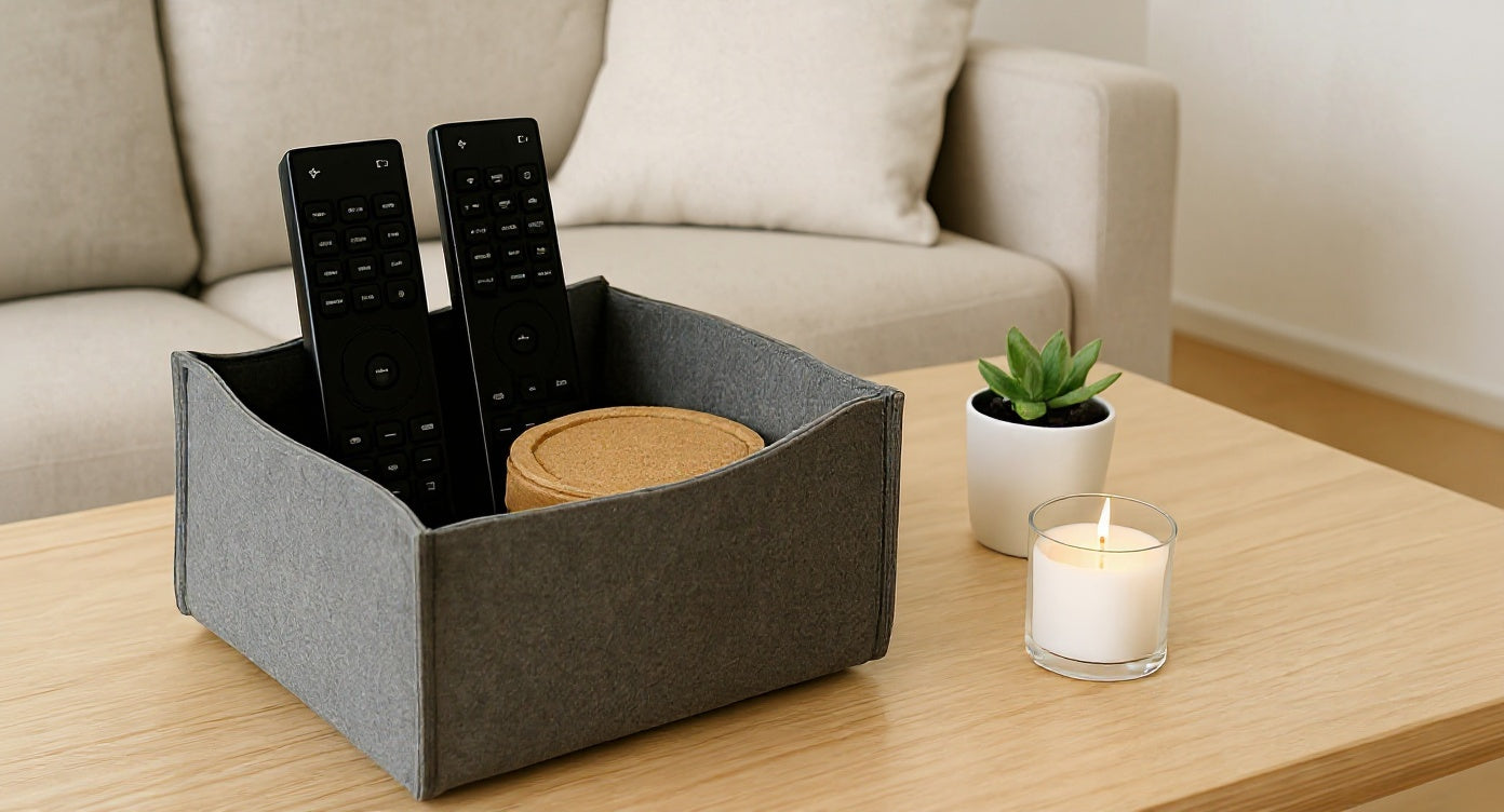 Felt Organizer for Couch in Living Room