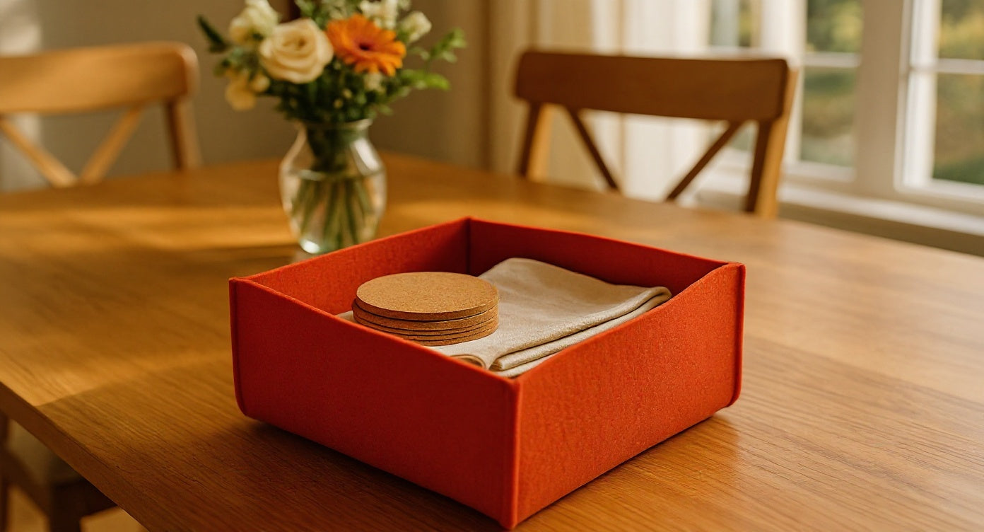 Felt Organizer for Couch in Living Room
